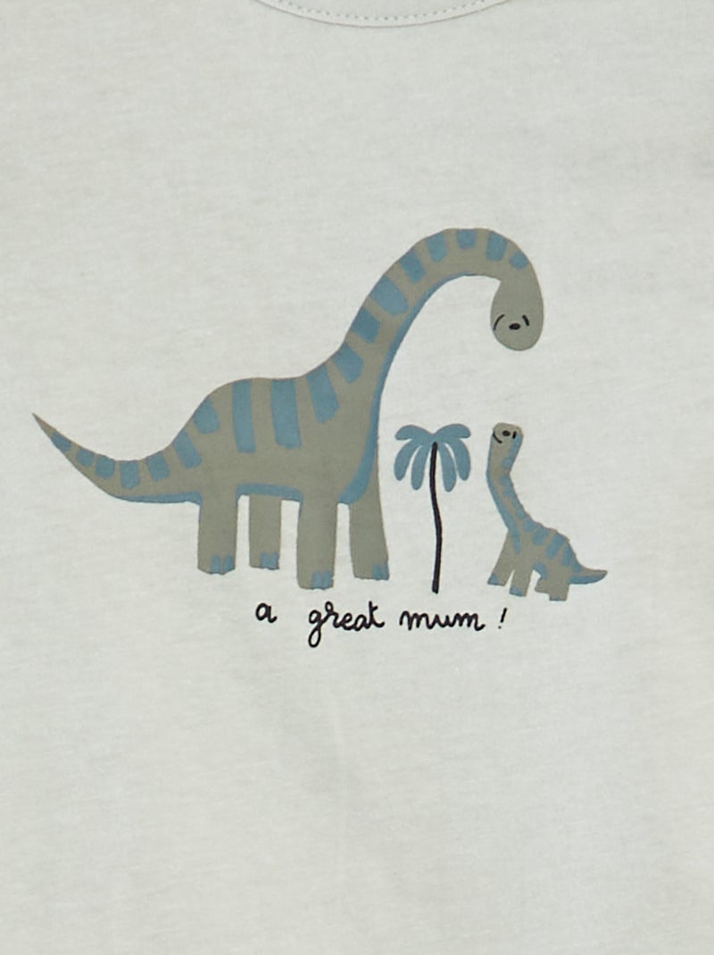 Camiseta estampada de manga corta AZUL - Kiabi