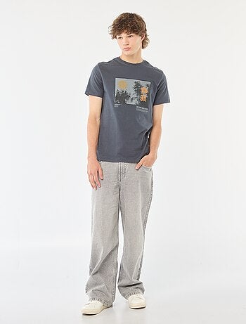 Camiseta estampada de manga corta