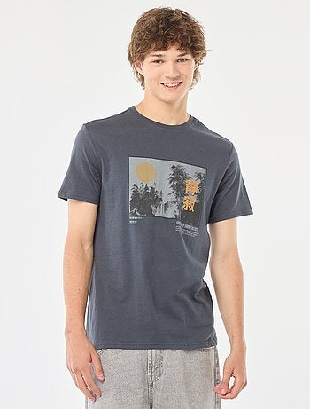 Camiseta estampada de manga corta