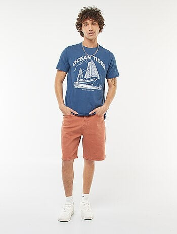 Camiseta estampada de manga corta