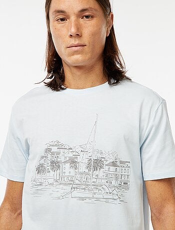 Camiseta estampada de manga corta