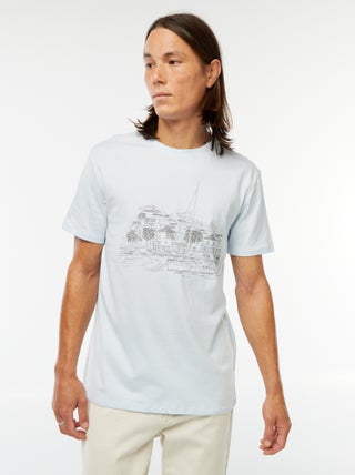 Camiseta estampada de manga corta