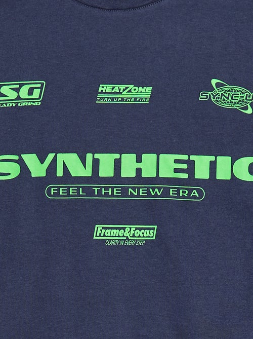 Camiseta estampada de manga corta - Kiabi