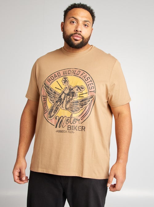 Camiseta estampada de manga corta - Kiabi