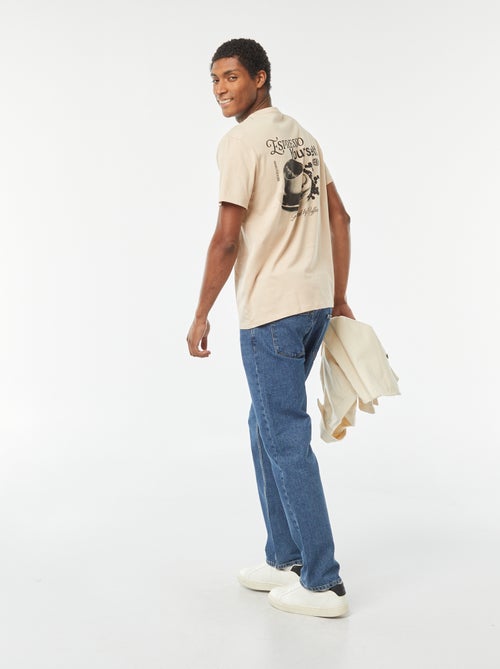 Camiseta estampada de manga corta - Kiabi