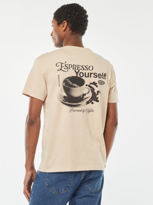 Camiseta estampada de manga corta - Kiabi