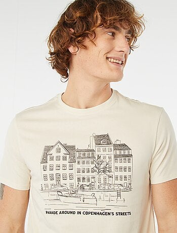 Camiseta estampada de manga corta