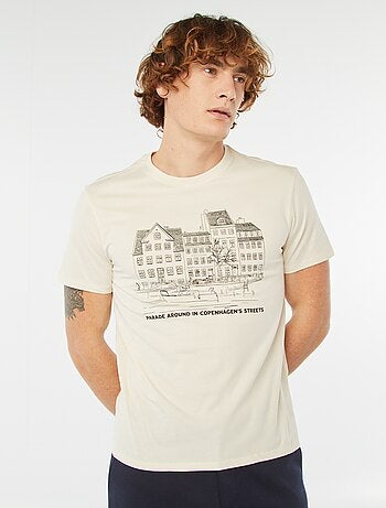 Camiseta estampada de manga corta
