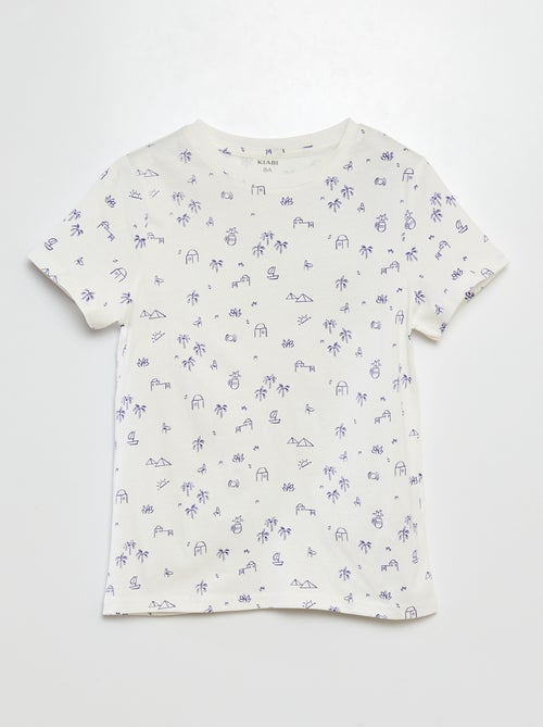 Camiseta estampada de manga corta - Kiabi