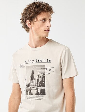 Camiseta estampada de manga corta