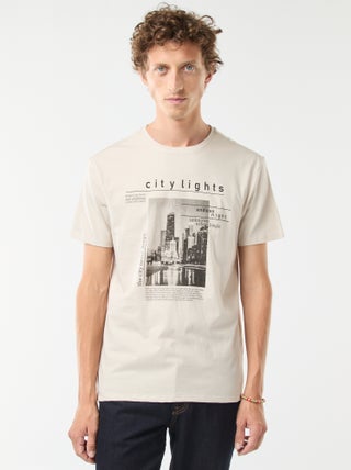 Camiseta estampada de manga corta