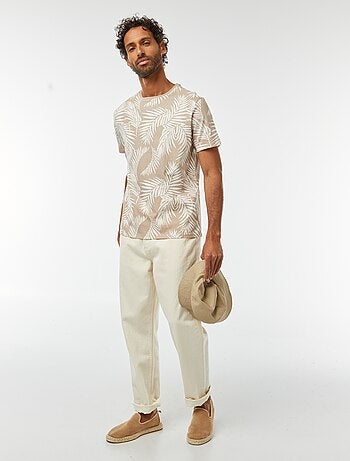 Camiseta estampada de manga corta