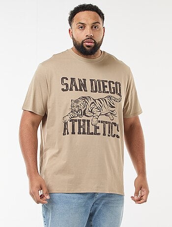 Camiseta estampada de manga corta