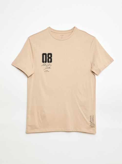 Camiseta estampada de manga corta - Kiabi