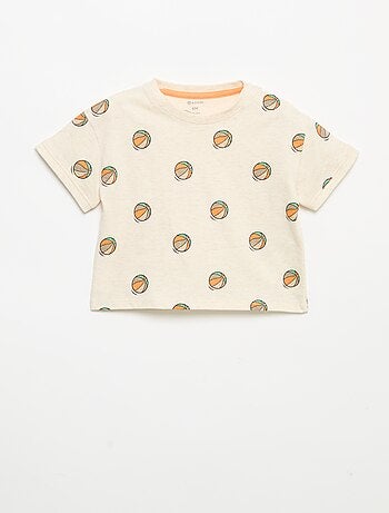 Camiseta estampada de manga corta