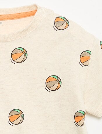 Camiseta estampada de manga corta