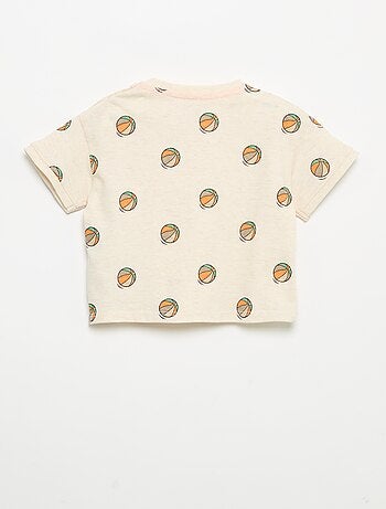 Camiseta estampada de manga corta