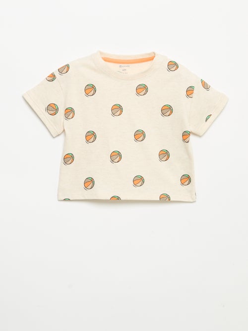 Camiseta estampada de manga corta - Kiabi Camiseta estampada de manga corta - Kiabi