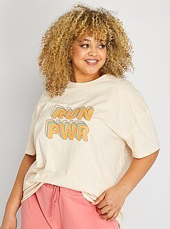 Camisetas y tops deportivos de tallas grandes de mujer - XL