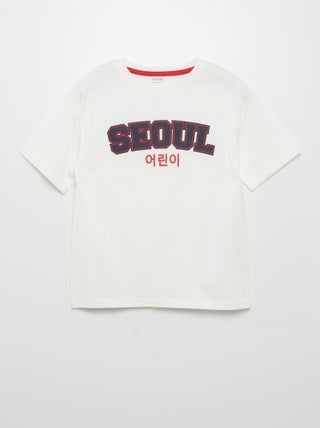 Camiseta estampada de manga corta