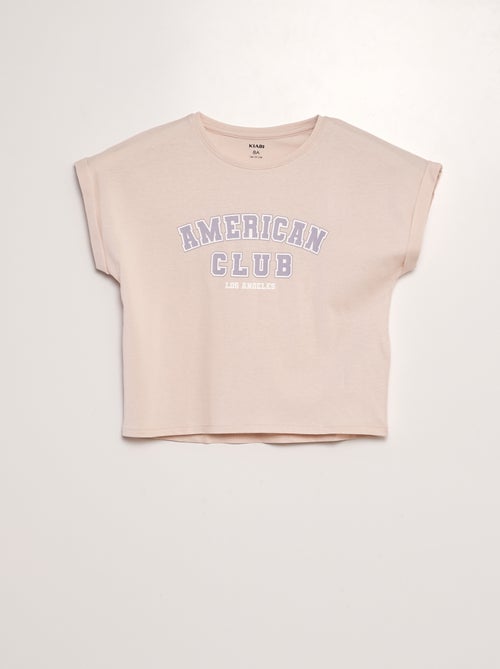 Camiseta estampada de manga corta - Kiabi