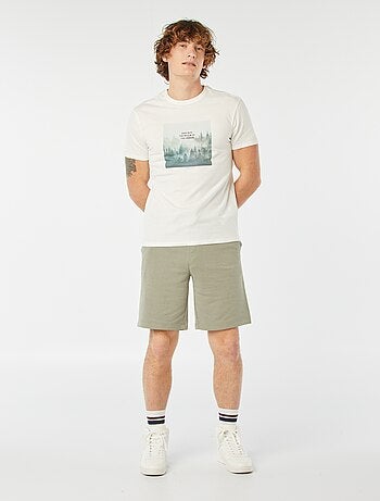 Camiseta estampada de manga corta