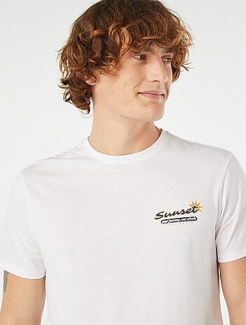 Camiseta estampada de manga corta