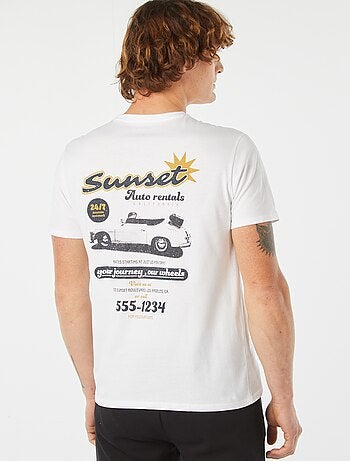 Camiseta estampada de manga corta