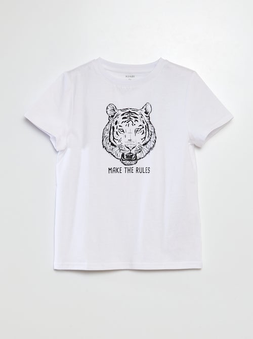 Camiseta estampada de manga corta - Kiabi