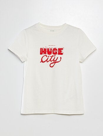 Camiseta estampada de manga corta