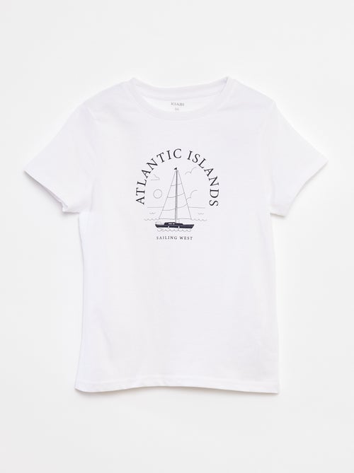 Camiseta estampada de manga corta - Kiabi