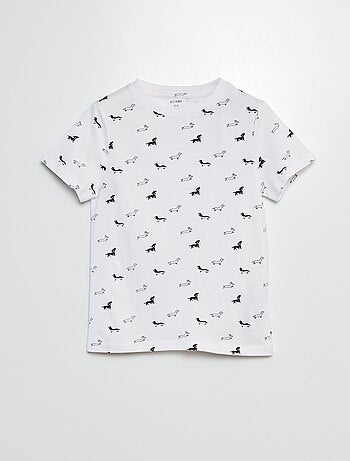 Camiseta estampada de manga corta