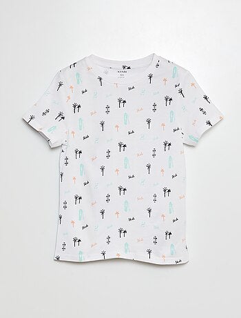 Camiseta estampada de manga corta