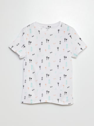 Camiseta estampada de manga corta