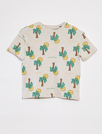 Camiseta estampada de manga corta