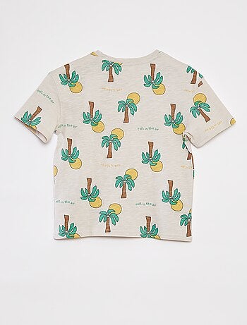 Camiseta estampada de manga corta