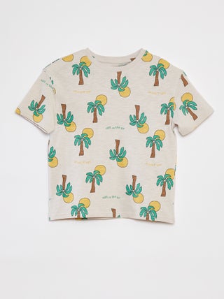 Camiseta estampada de manga corta