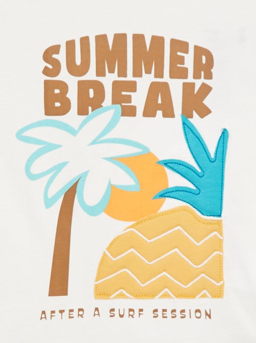 Camiseta estampada de manga corta - Kiabi