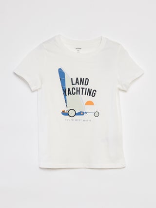 Camiseta estampada de manga corta
