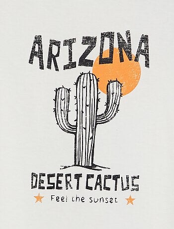 Camiseta estampada de manga corta