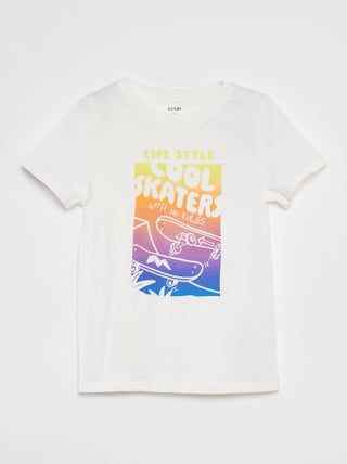 Camiseta estampada de manga corta