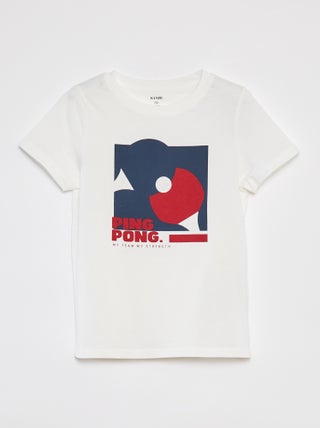 Camiseta estampada de manga corta