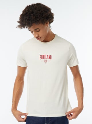 Camiseta estampada de manga corta