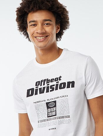 Camiseta estampada de manga corta