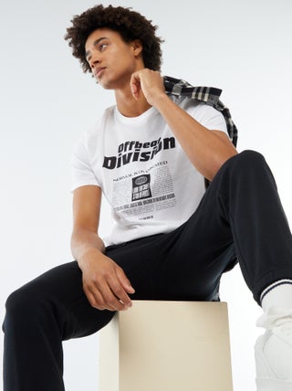 Camiseta estampada de manga corta