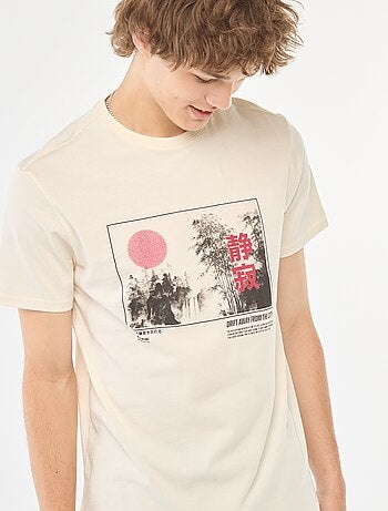 Camiseta estampada de manga corta