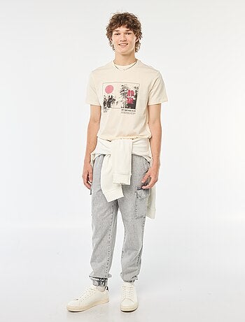 Camiseta estampada de manga corta