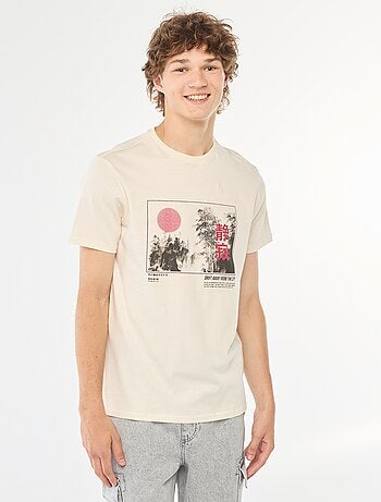 Camiseta estampada de manga corta
