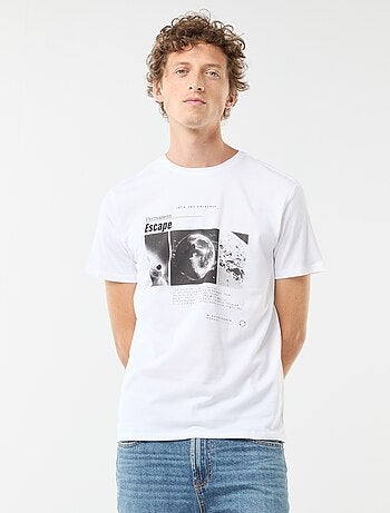 Camiseta estampada de manga corta