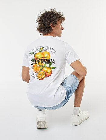 Camiseta estampada de manga corta